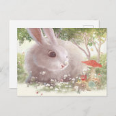 花のバニー 案内ポストカード (正面/裏面)