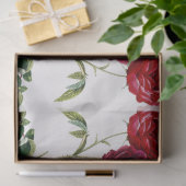 花のバラヴィンテージパターン 薄葉紙 (ギフト)