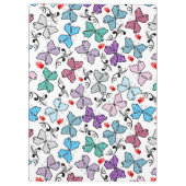 花のバレンタインパターン クリップボード (裏面)