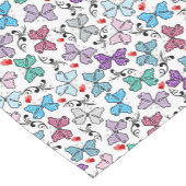 花のバレンタインパターン ショートテーブルランナー (コーナー)