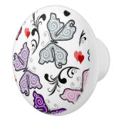 花のバレンタインパターン セラミックノブ (右)