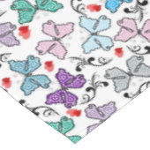 花のバレンタインパターン テーブルクロス (アングル)