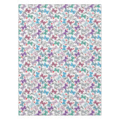 花のバレンタインパターン テーブルクロス (正面)