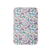 花のバレンタインパターン バスマット (正面縦)