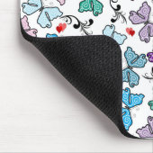 花のバレンタインパターン マウスパッド (コーナー)