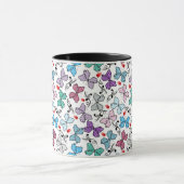 花のバレンタインパターン マグカップ (中央)