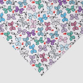 花のバレンタインパターン 薄葉紙 (詳細)