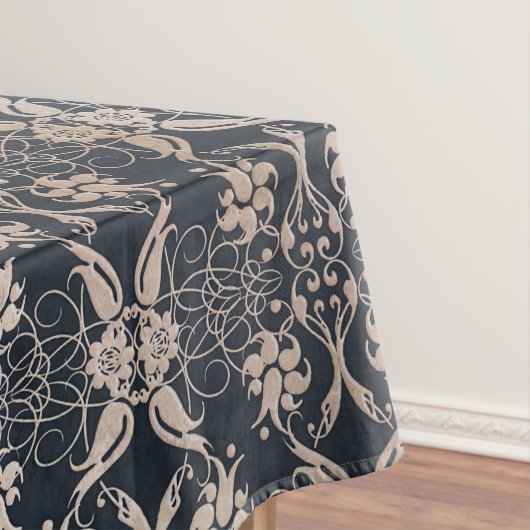 花のバロック式のヴィンテージパターン テーブルクロス (インサイチュ)