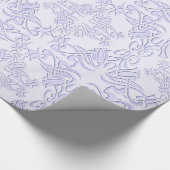 花のバロック式パターン ラッピングペーパー (角)