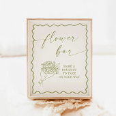 花のバーサイン、農家市場ブライダルシャワー ポスター