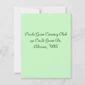 花のバースデー招待状 招待状 (裏面)