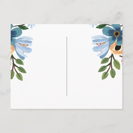 花のバースデー ポストカード (裏面)