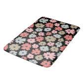 花のパターンカラフルヴィンテージ バスマット (アングル)