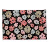 花のパターンカラフルヴィンテージ 枕カバー (裏面-右)