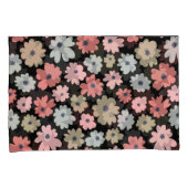 花のパターンカラフルヴィンテージ 枕カバー (正面右)