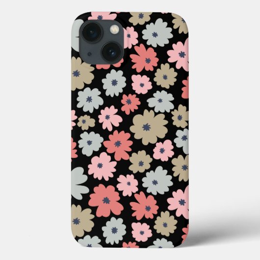 花のパターンカラフルヴィンテージ Case-Mate iPhoneケース (裏面)