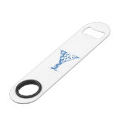 花のパターン文字Y（青） スピード栓抜き (正面アングル)