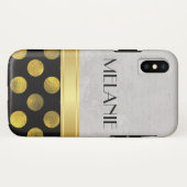 花のパターン水玉模様パターン Case-Mate iPhoneケース (裏面(横))