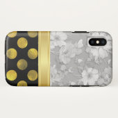 花のパターン水玉模様パターン Case-Mate iPhoneケース (裏面(横))