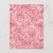 花のパターン14 ポストカード (正面)