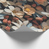 花のパターン14 |折り返し紙 ラッピングペーパー (角)