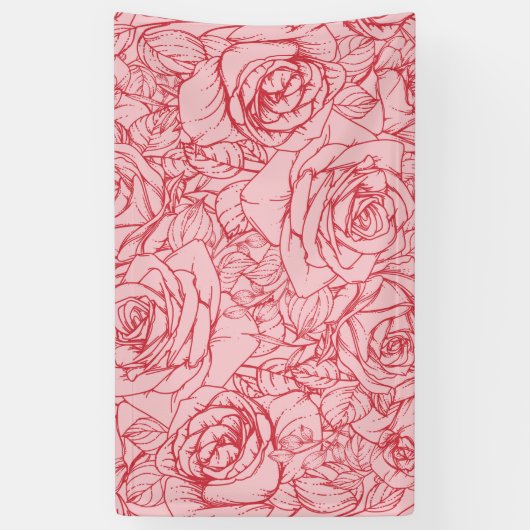 花のパターン14 横断幕 (縦)