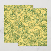 花のパターン15 ノートカード (正面/裏面)