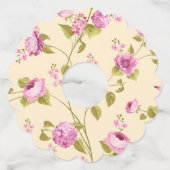 花のパターン16 ワイングラスタグ (正面)