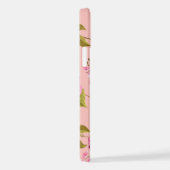 花のパターン17 iPhoneケース (右側面)