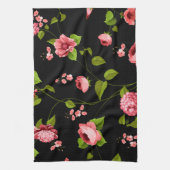 花のパターン18 キッチンタオル (縦)