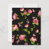 花のパターン18 ノートカード (裏面)