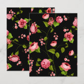 花のパターン18 ポストカード (正面/裏面)