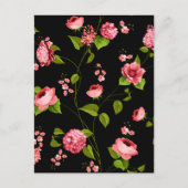 花のパターン18 ポストカード (正面)