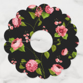 花のパターン18 ワイングラスタグ (裏面)