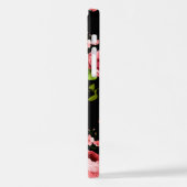 花のパターン18 iPhoneケース (左側面)