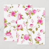 花のパターン19 ポストカード (正面/裏面)