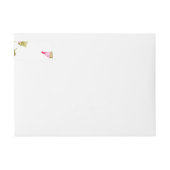 花のパターン19 ラップアラウンドラベル (正面)