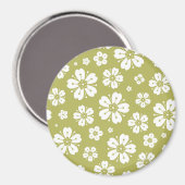 花のパターン1 マグネット (正面/裏面)