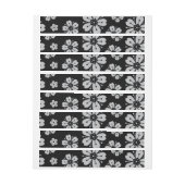 花のパターン6 ラップアラウンドラベル (シート)