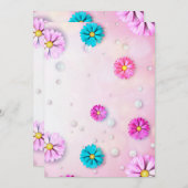 花のパターン7 サンキューカード (正面/裏面)