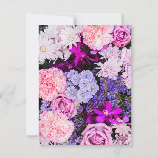 花のパターン8 ノートカード (正面)