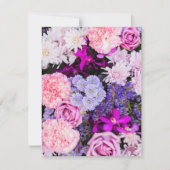 花のパターン8 ノートカード (裏面)