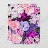 花のパターン8 ノートカード (正面/裏面)