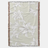 花のパターン9 スローブランケット (正面縦)