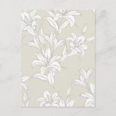 花のパターン9 ポストカード (正面)