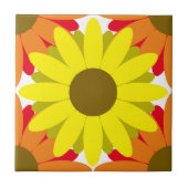 花のパターン テンプレート タイル (正面)