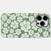 花のパターン – 緑 Case-Mate iPhoneケース (裏面 (横))