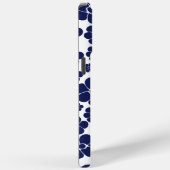 花のパターン – 青と白 Case-Mate iPhoneケース (裏面 / 右)