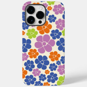 花のパターン – 青、オレンジ、紫、緑 Case-Mate iPhone 14 PRO MAXケース