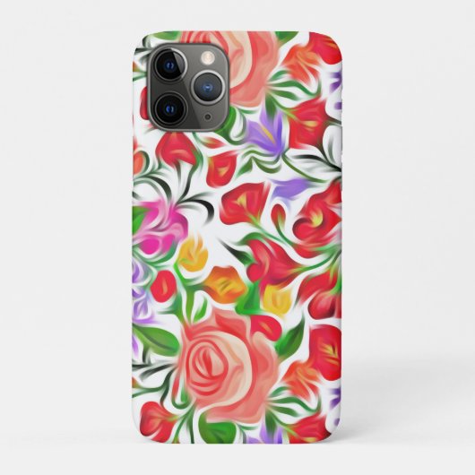 花のパターン Case-Mate iPhoneケース (裏)